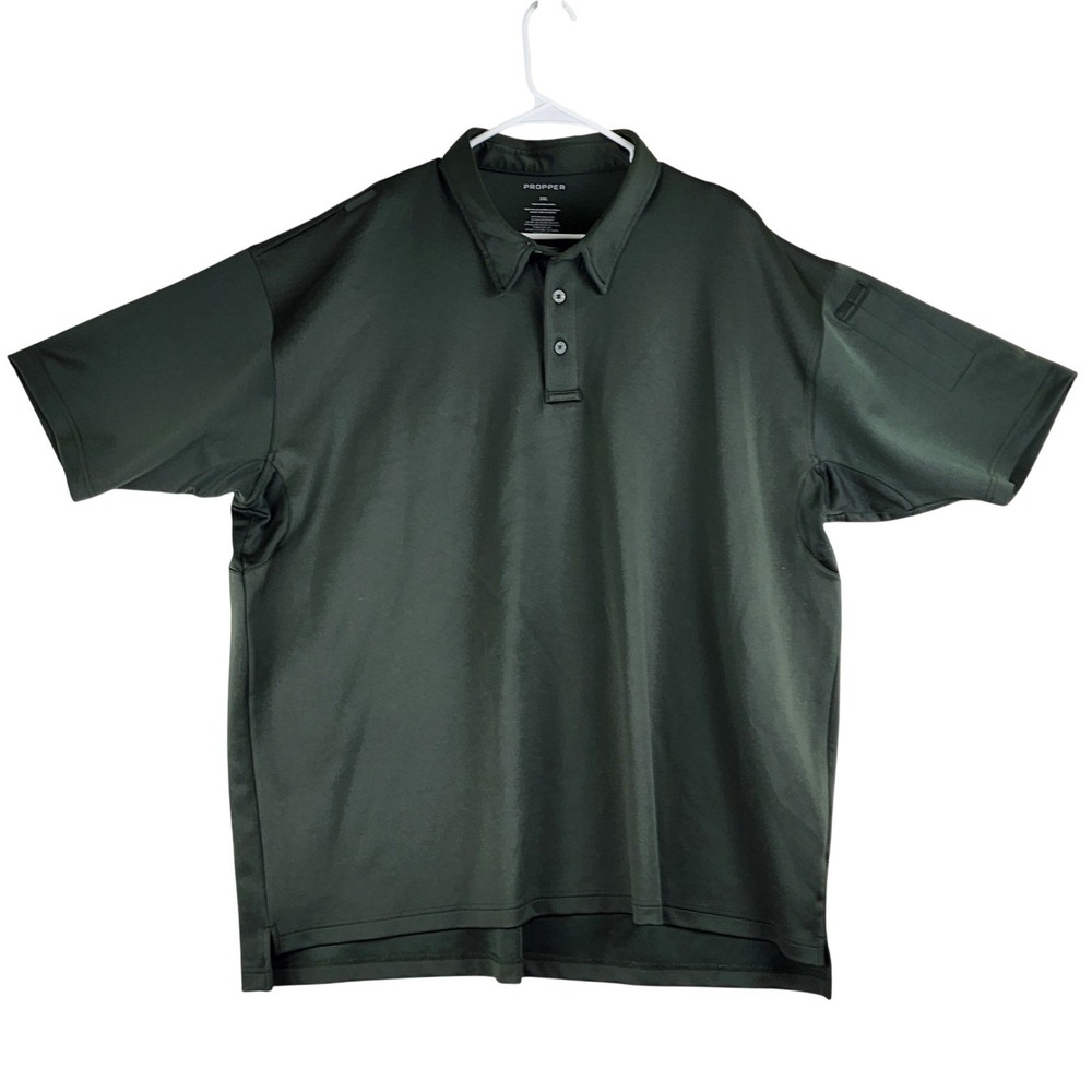 Propper Tactical Polo Shirt Mens 3XL Green Short Sleeve Utility Performance